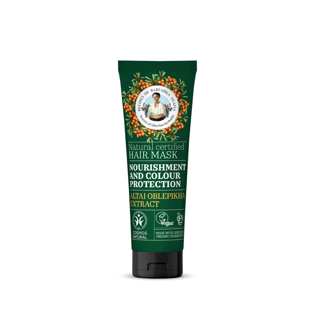 Green Agafia Vlasová maska na výživu a ochranu farby vlasov